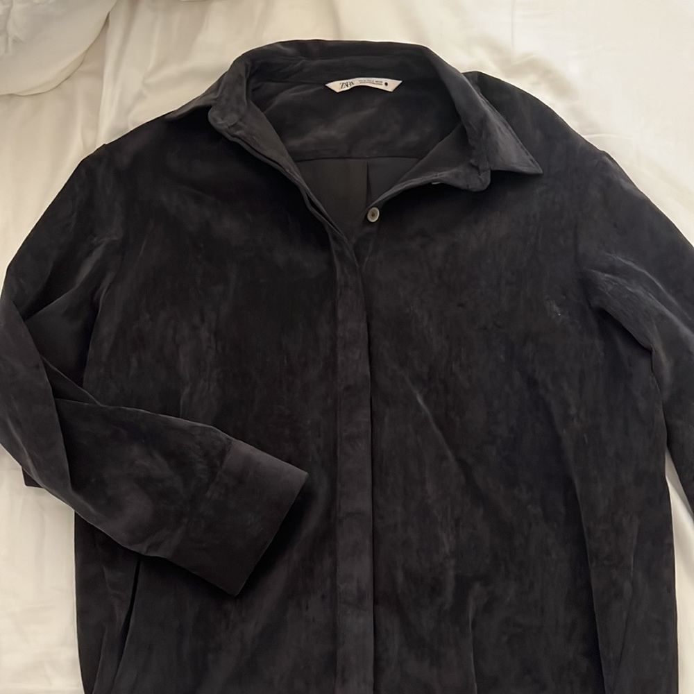Zara button up corduroy dress